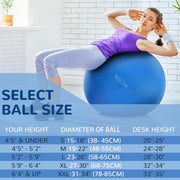 Anti-Burst Exercise Fitness Ball