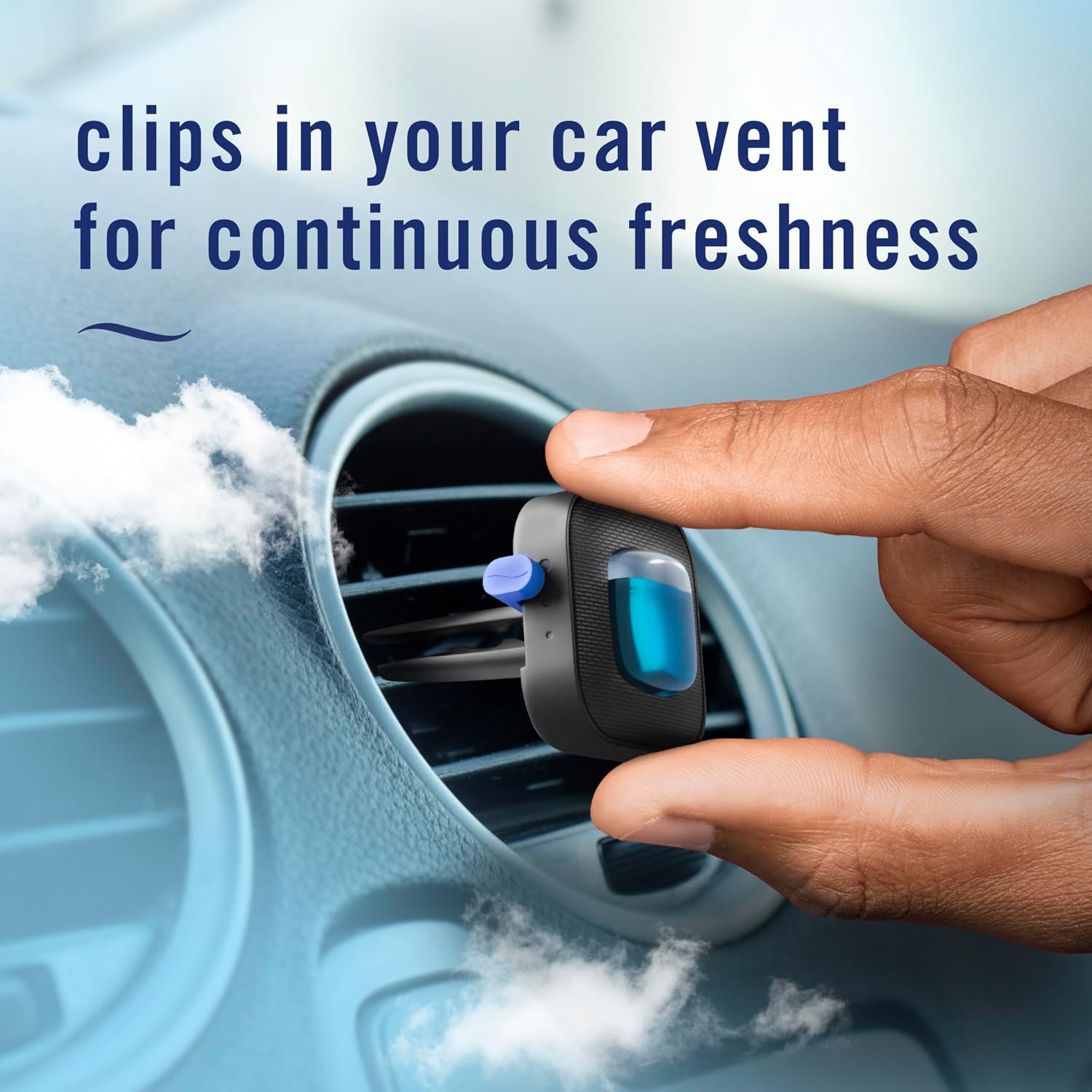 Febreze Car Vent Clip Air Freshener – Laundry Fresh, 4-Pack
