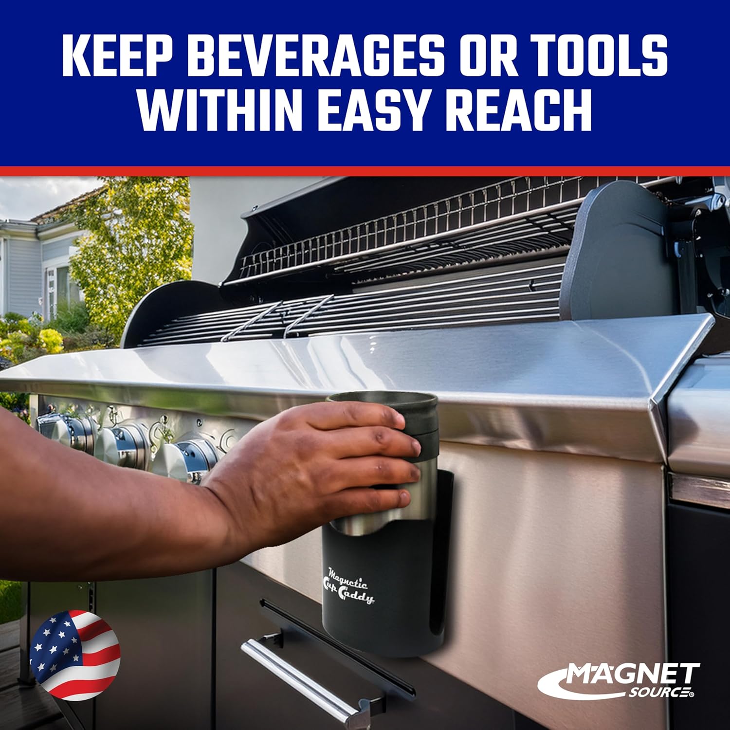 Heavy-Duty Magnetic Cup Holder Caddy