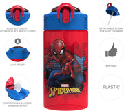 Kids Leak-Proof Water Bottle with Spout Cover – 16 Oz