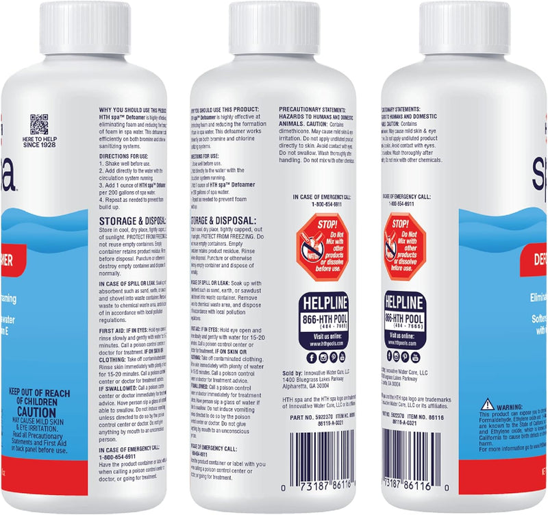 Spa Defoamer Treatment