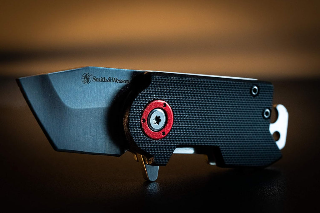 Compact Folding Pocket Knife with Bottle Opener & Money Clip