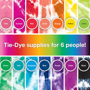 One-Step Tie-Dye Party Kit – 18 Bottles