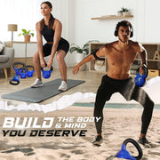 Yes4All Vinyl Coated Cast Iron Kettlebell
