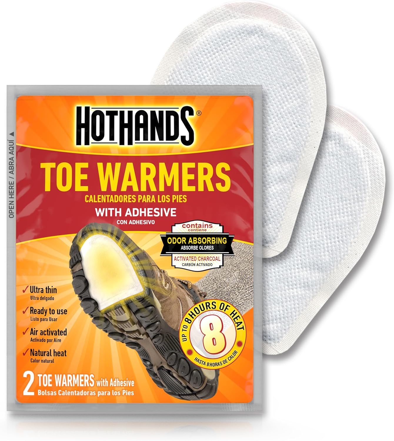 Long-Lasting Air-Activated Toe Warmers