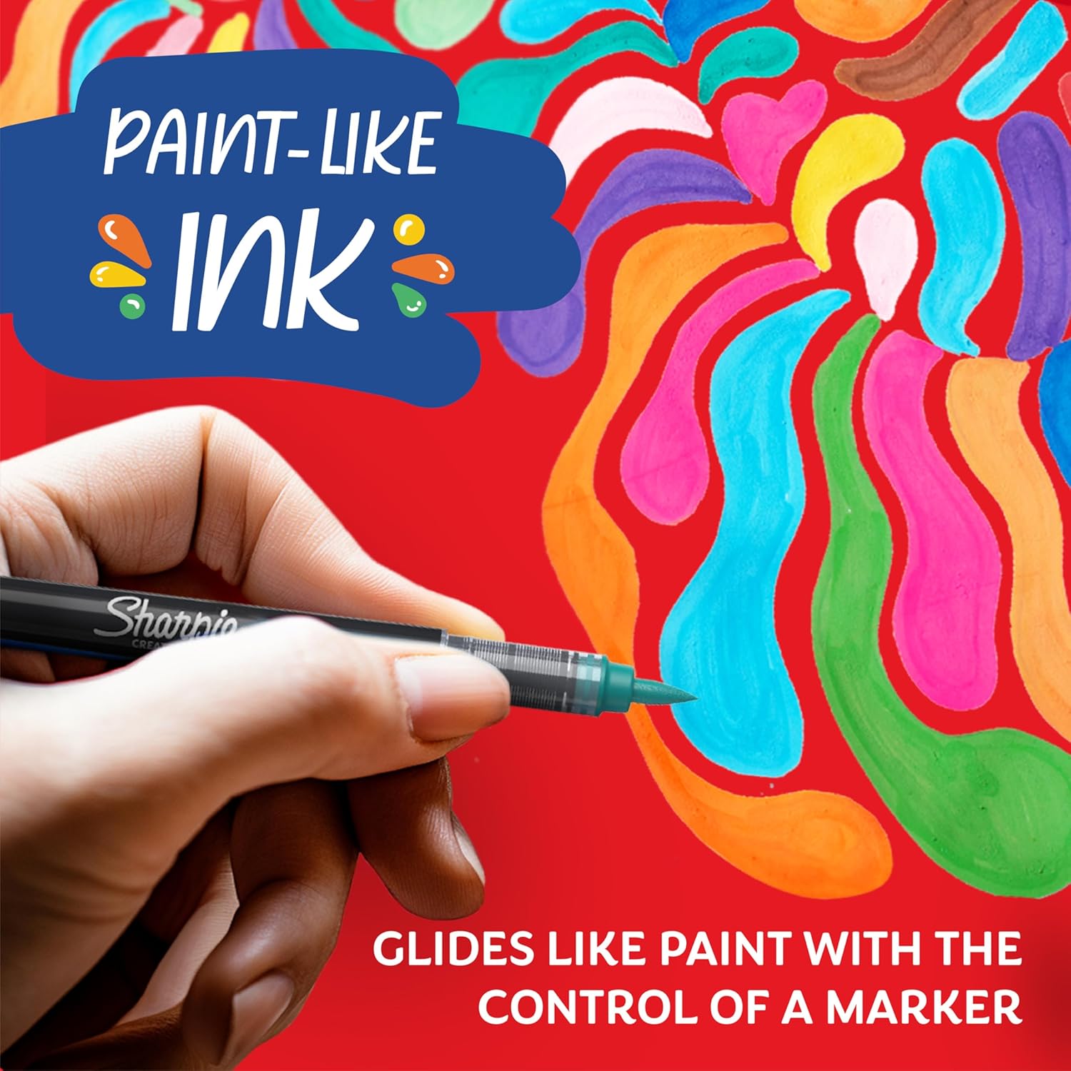 12-Color Acrylic Brush Marker Set