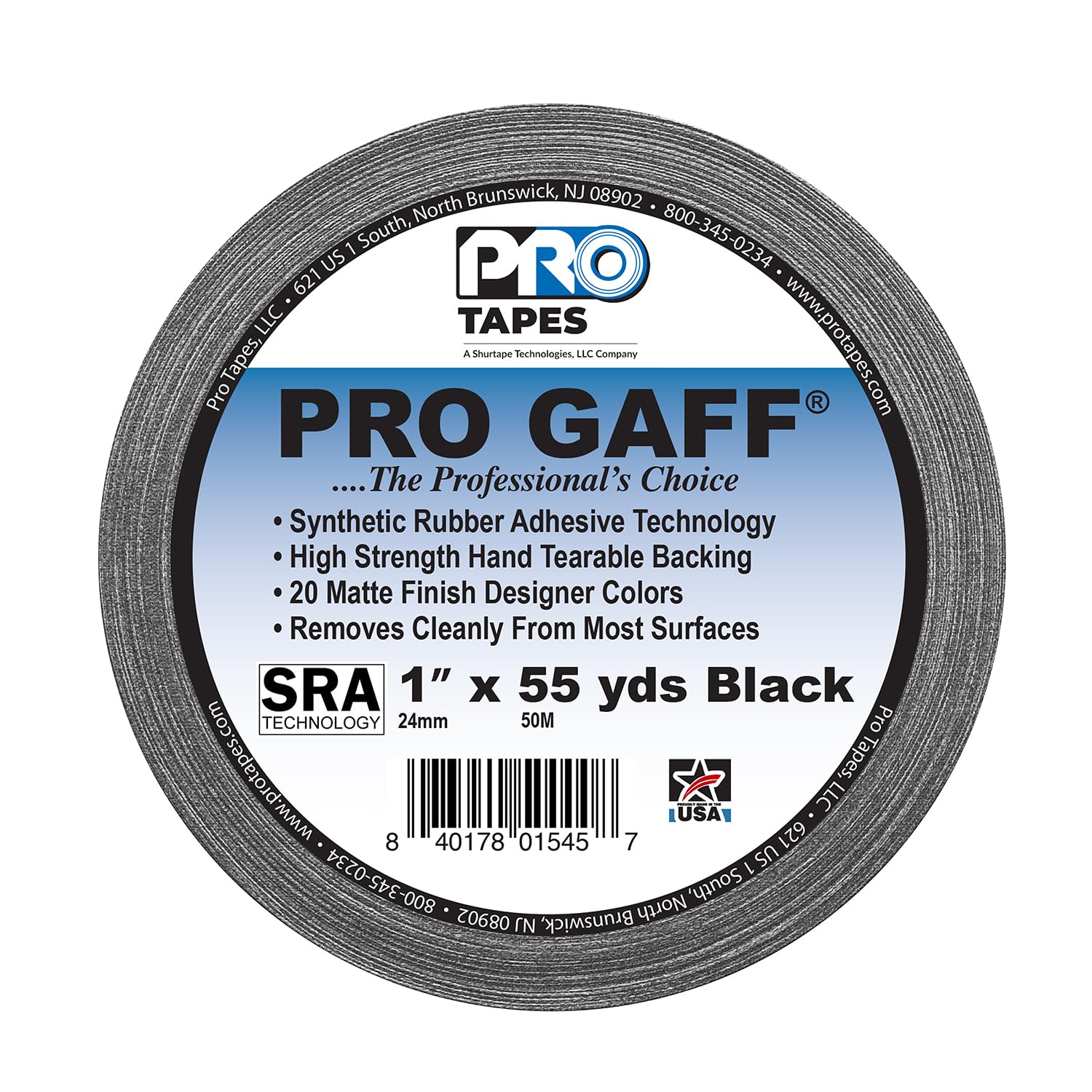 1 Inch Premium Matte Cloth Gaffer Tape