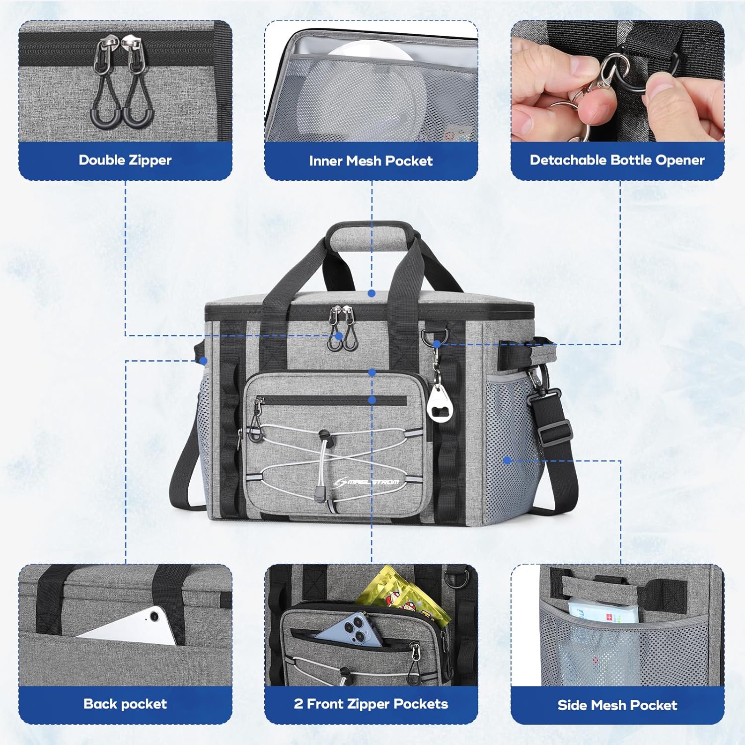 Maelstrom Soft Cooler Bag – 30/40 Can Leakproof Insulated Ice Chest