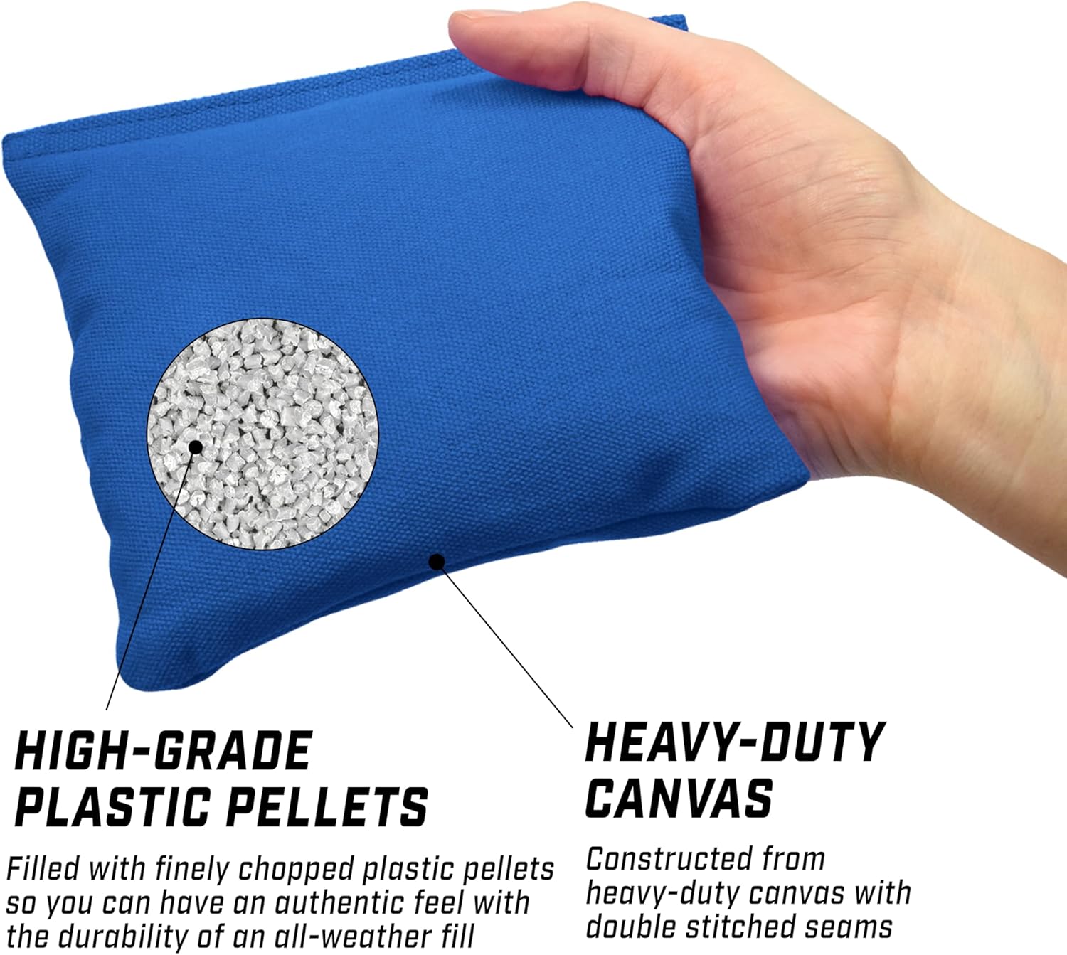 Official Regulation Cornhole Bean Bags Set (Set of 8)
