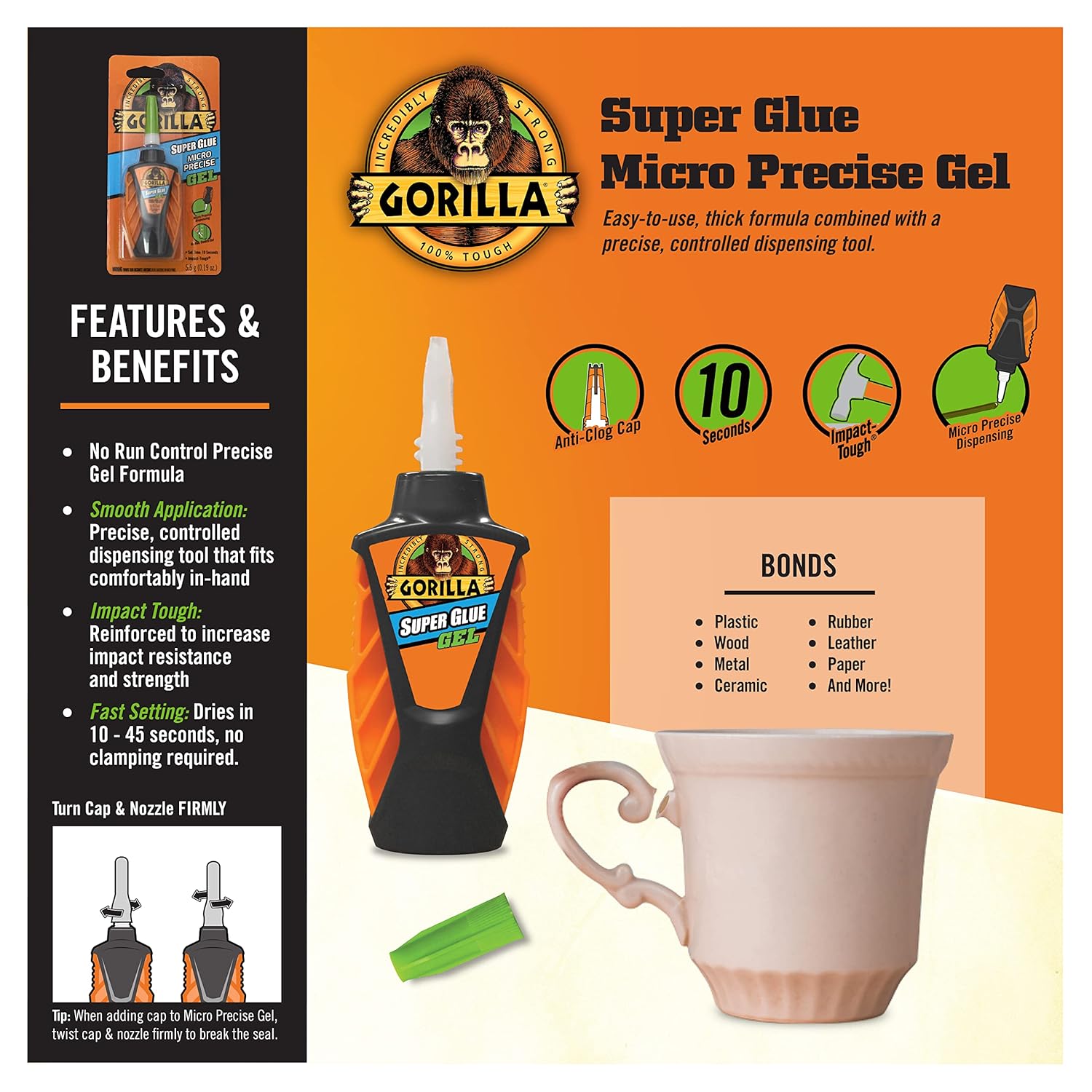 Micro Precision Super Glue Gel – 2 Pack