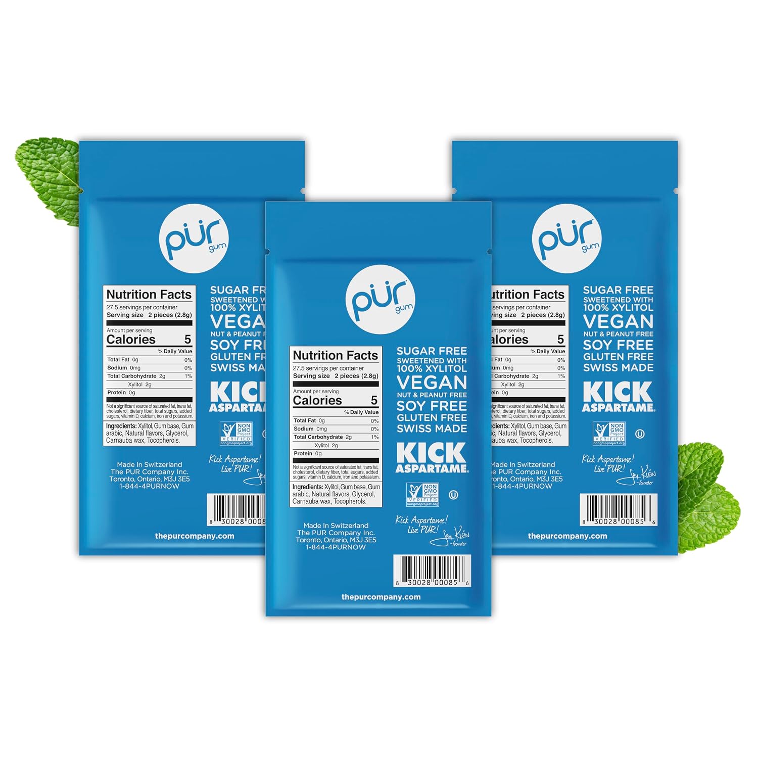 Peppermint Xylitol Gum