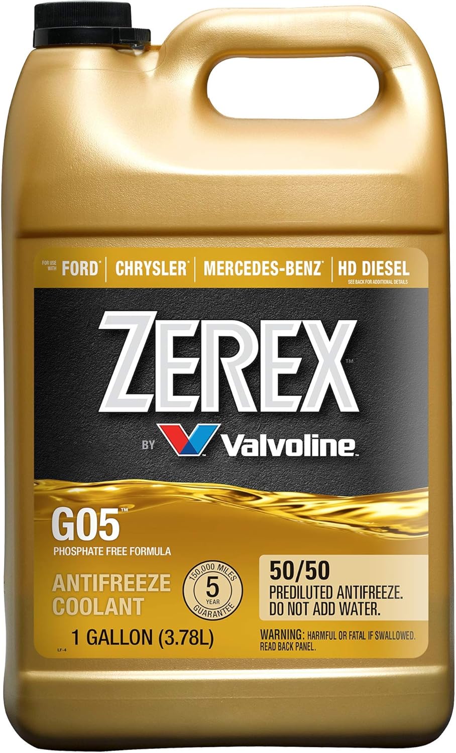 Zerex G05 50/50 Ready-to-Use Antifreeze Coolant – 1 Gallon