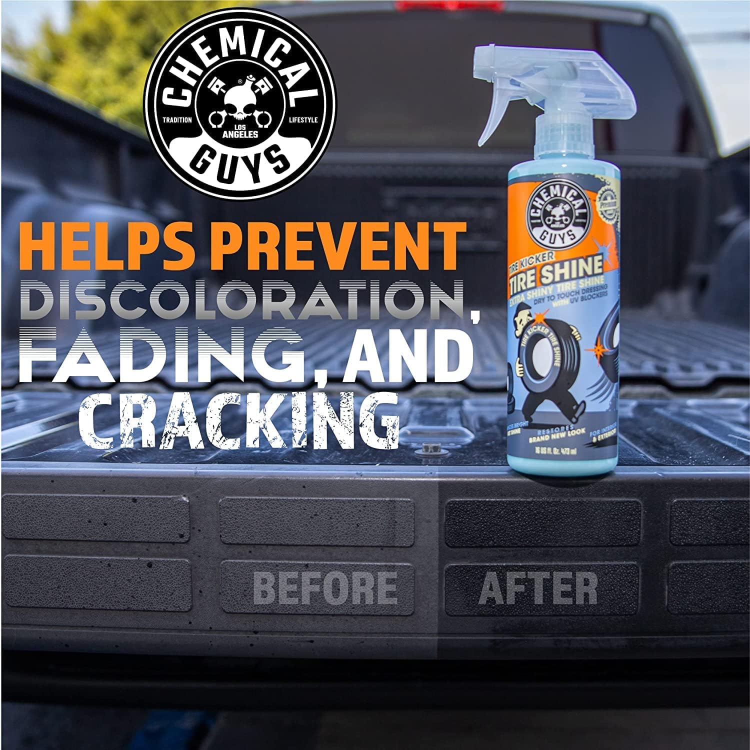 Chemical Guys Tire Kicker Extra Glossy Tire Shine – 16 Oz with Applicator
