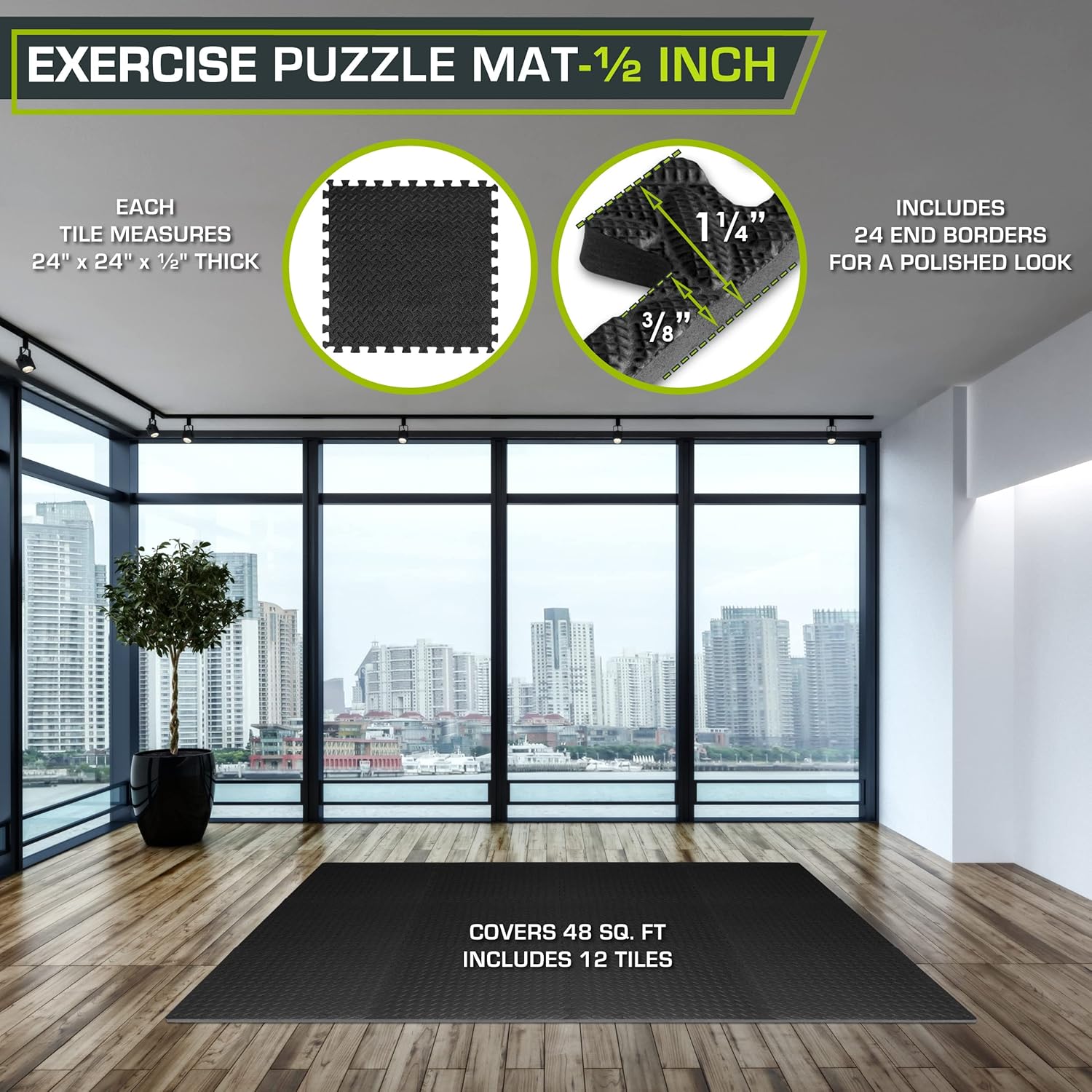 Interlocking EVA Foam Exercise Floor Mats