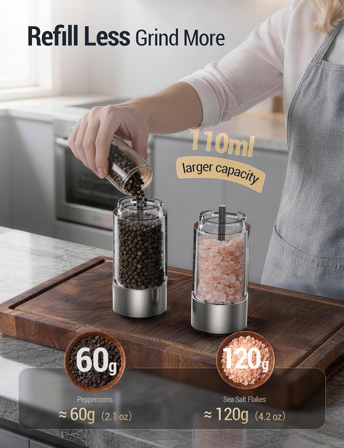 Rechargeable Electric Grinder Set