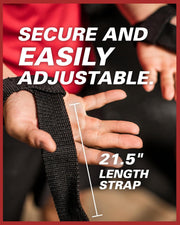 Harbinger Padded Cotton Lifting Straps with NeoTek Cushioned Wrist