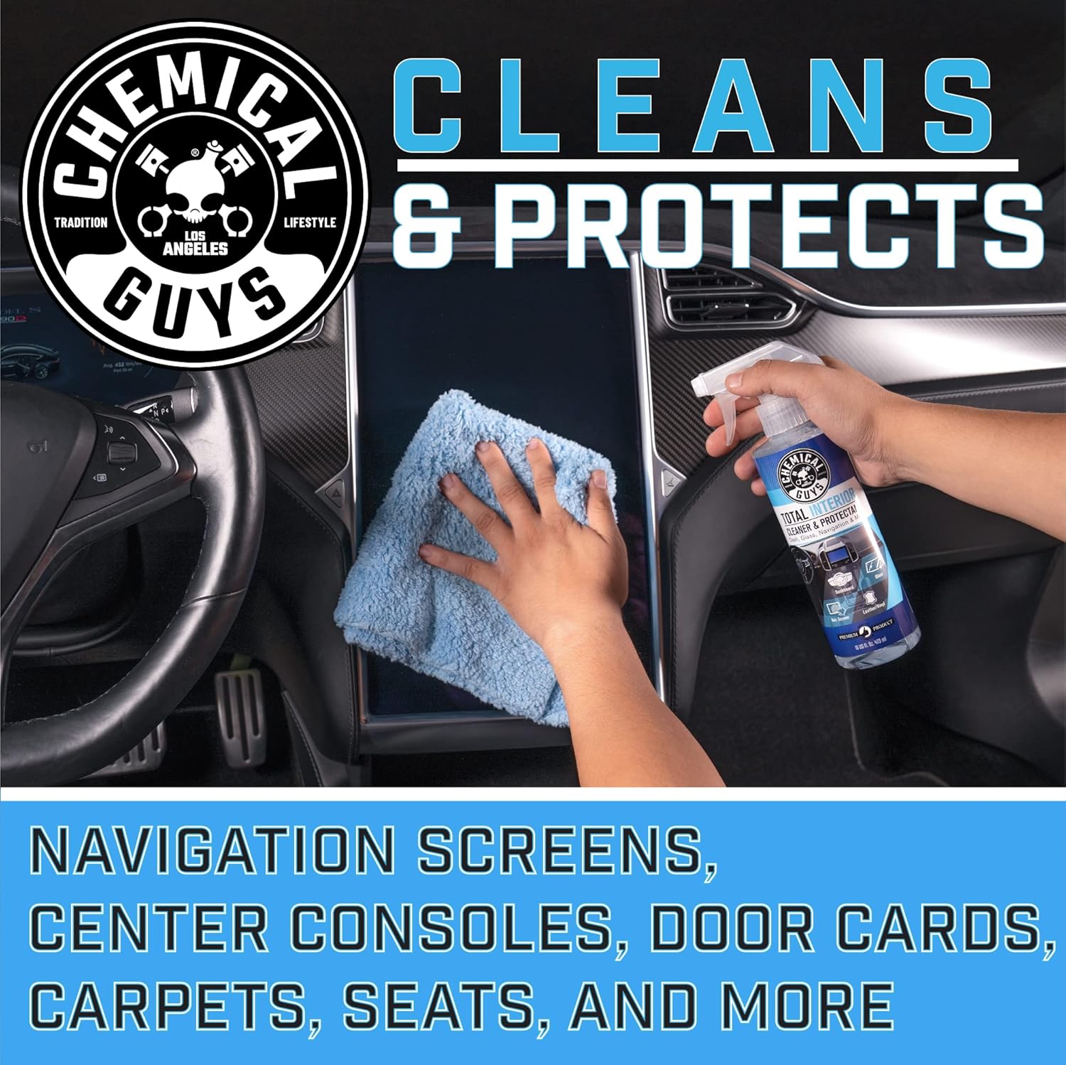 Chemical Guys Total Interior Cleaner & Protectant – 16 Oz