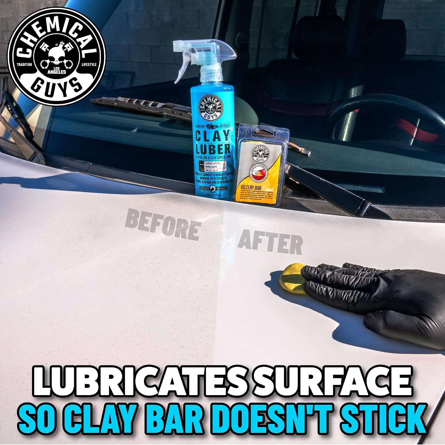 Chemical Guys Clay Luber Synthetic Clay Bar Lubricant – 16 Oz
