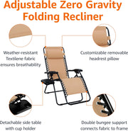 Zero Gravity Chair Set