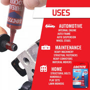 Loctite Threadlocker Red 271 – High-Strength Permanent Threadlocker, 6 mL