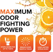 Camco TST MAX RV Toilet Treatment – 8 x 4 Oz Bottles, Orange