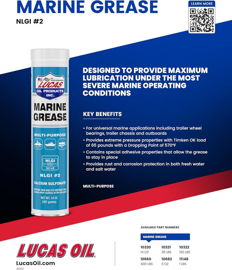 Marine Waterproof Grease Cartridge (14 oz)
