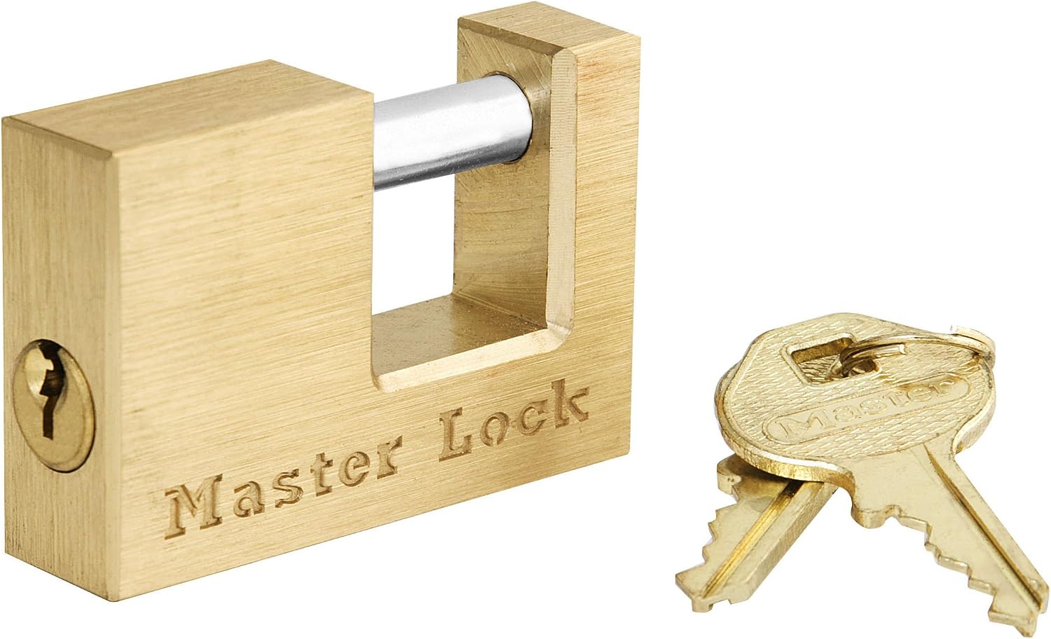 Solid Brass Trailer Coupler Lock with 15/16-Inch Shackle