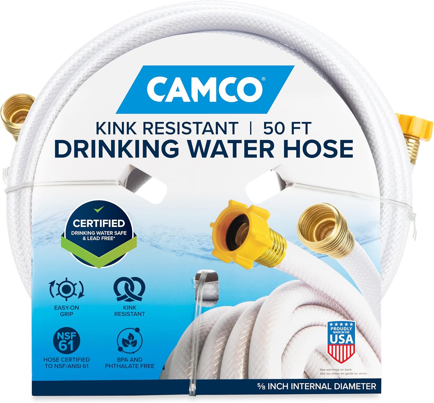 Camco TastePURE 50-Foot RV Drinking Water Hose – 22793