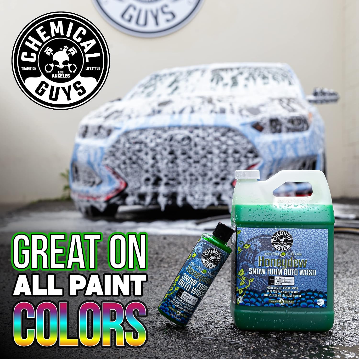 Chemical Guys Honeydew Snow Foam Car Wash Soap – 1 Gallon