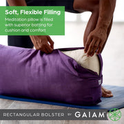 Yoga Bolster Pillow for Meditation & Stretching