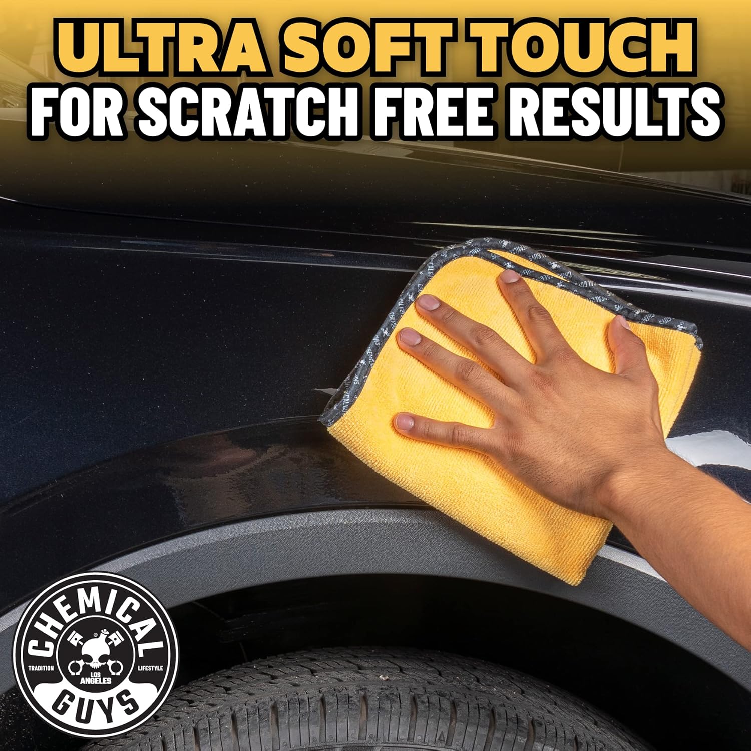 Chemical Guys Professional Microfiber Towels – 24" x 16", 6-Pack