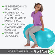Gaiam Kids Peanut Ball Chair – Active Flexible Seating for Classroom & Home