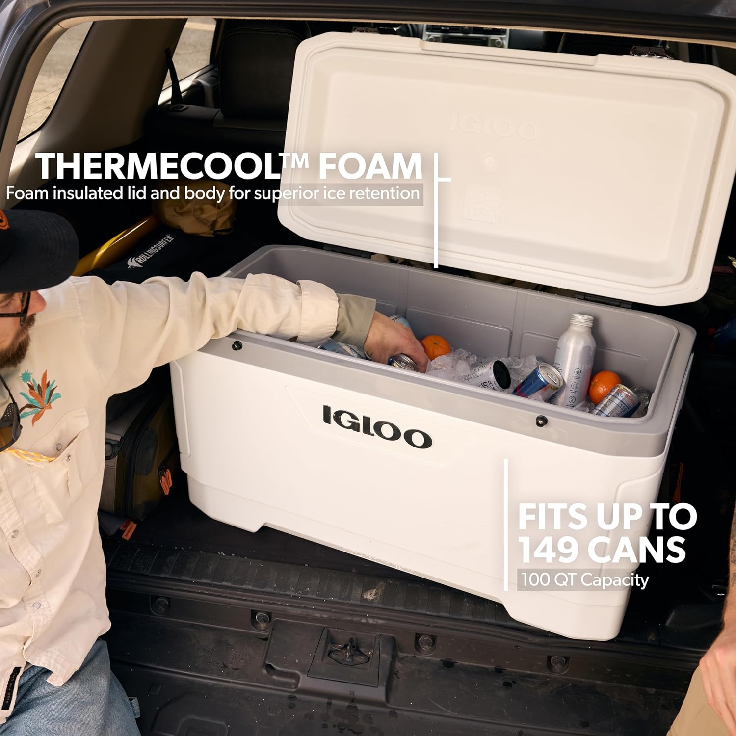100 Quart Marine Insulated Hard Cooler