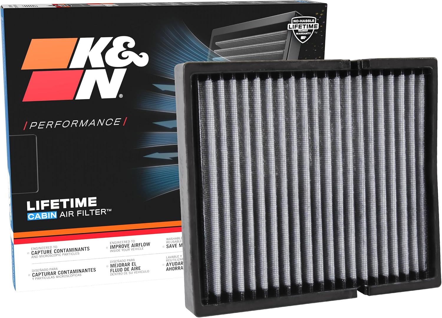 Washable Lifetime Cabin Air Filter for Select 2006–2026 Vehicles