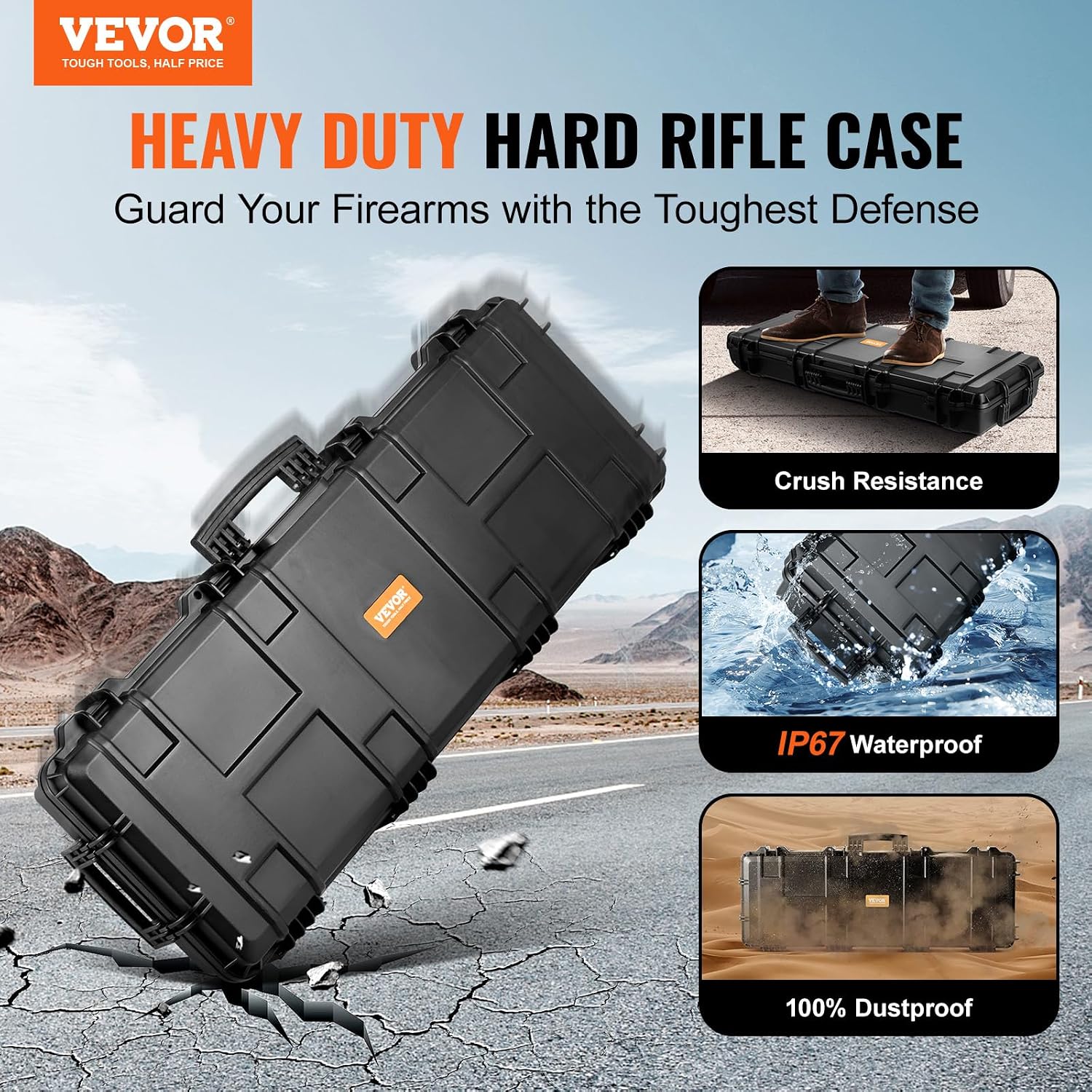Rifle Hard Case with Wheels
