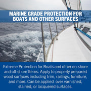 Marine Spar Protective Wood Varnish – Quart