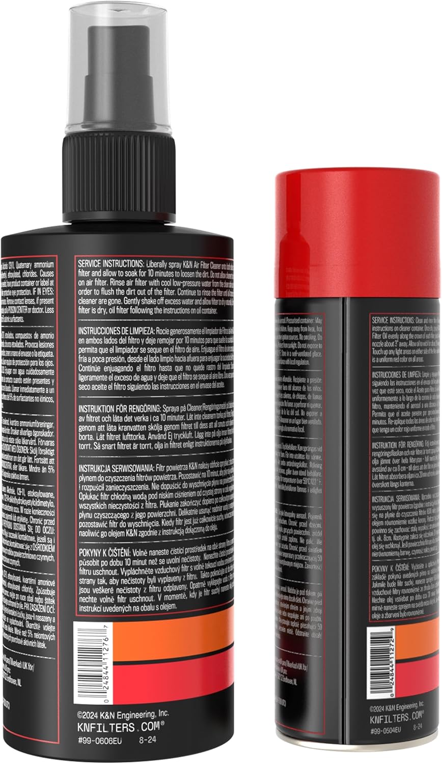 Engine Air Filter Cleaning & Red Oil Service Kit