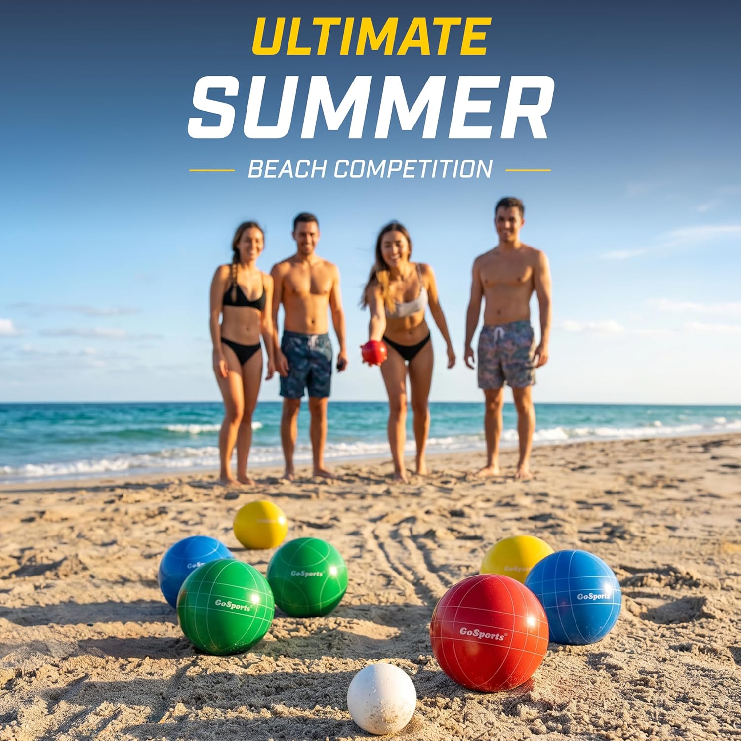 90 mm Bocce Ball Set for Outdoor Lawn Games