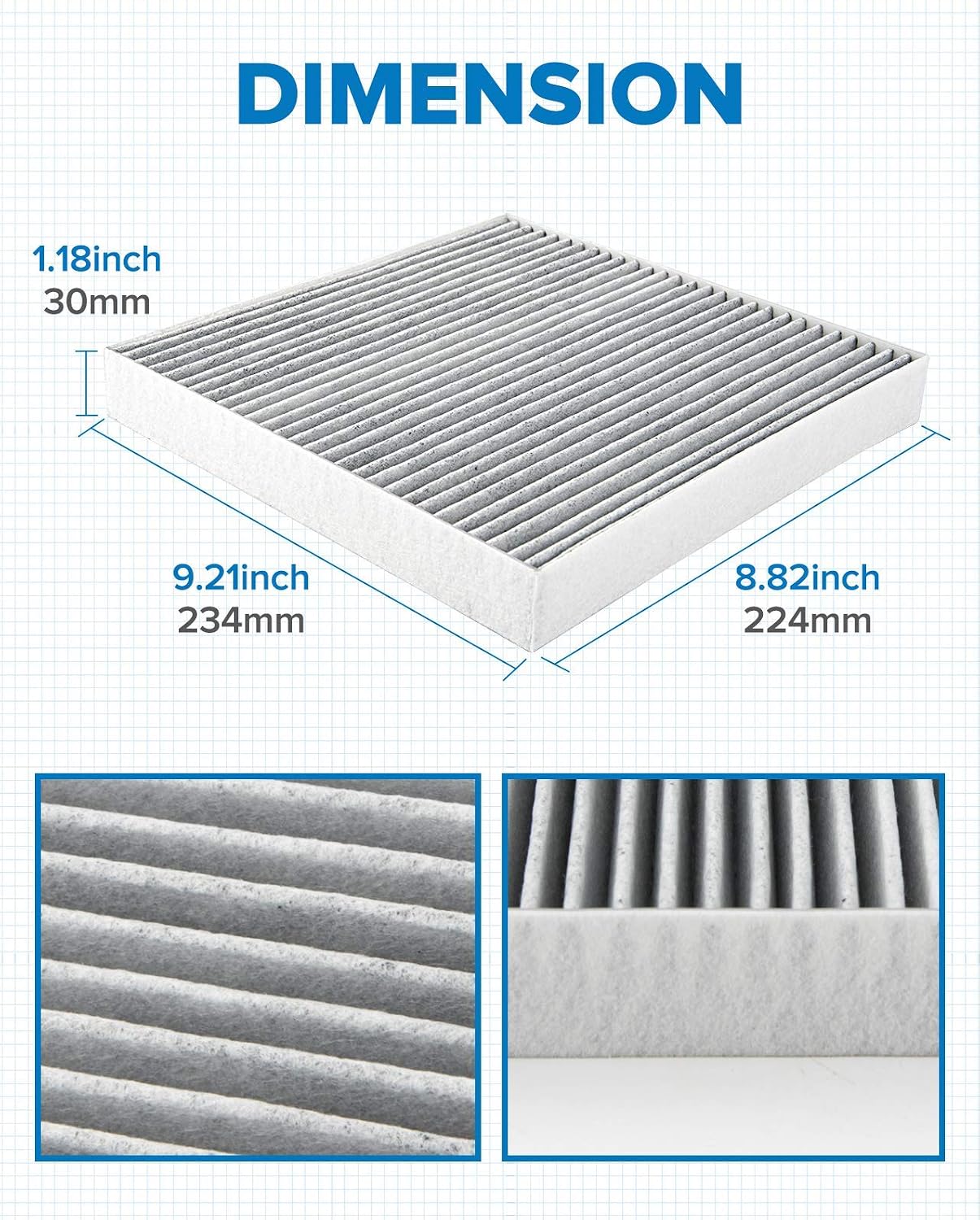 PHILTOP CF10134 HEPA Cabin Air Filter