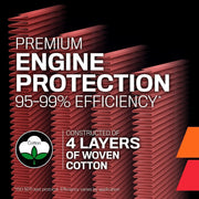Washable High-Flow Engine Air Filter for Select 2019–2026 Vehicles