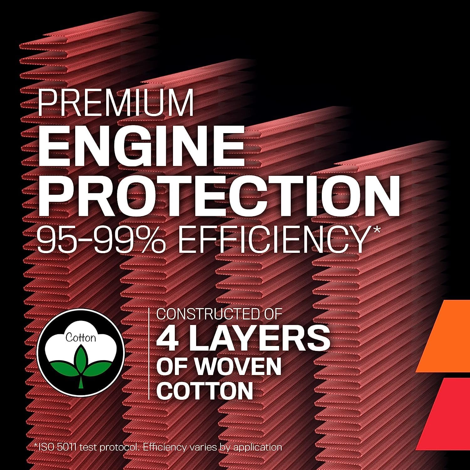 Washable High-Flow Engine Air Filter for Select 2019–2026 Vehicles