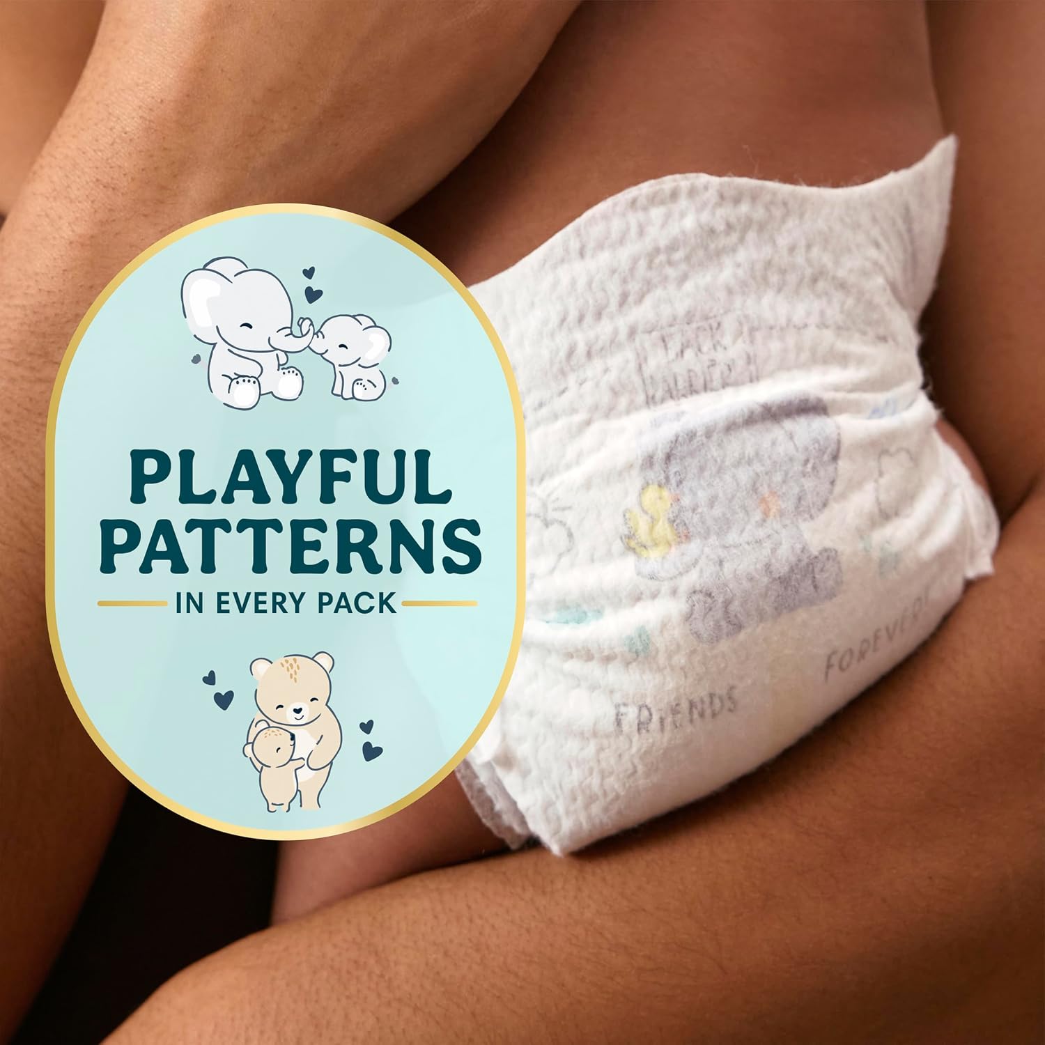Fragrance-Free Hypoallergenic Baby Diapers – Size 2, 186 Count