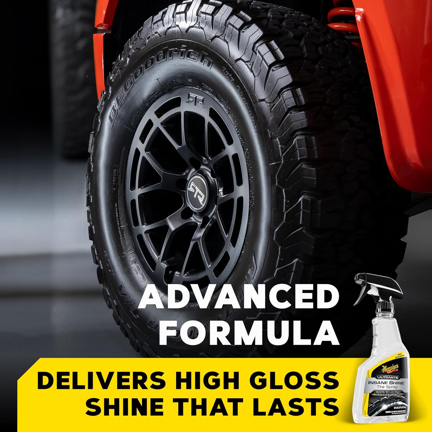 High-Gloss Wet-Look Tire Shine Spray – 16 oz