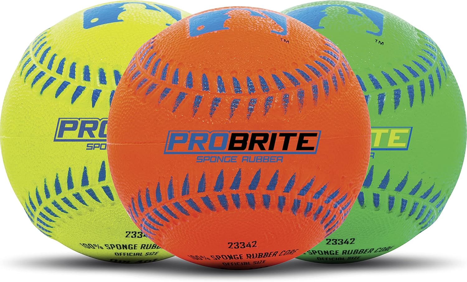 Neon Rubber Teeball for Youth Baseball & Softball