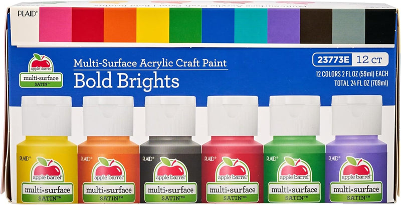 Essential Acrylic Paint Set – 12 Colors, 24 fl oz