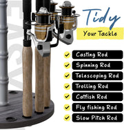 16-Rod Fishing Rod Storage Rack