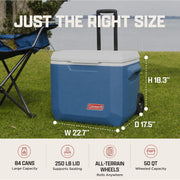 Xtreme Rolling Cooler with Heavy-Duty Wheels