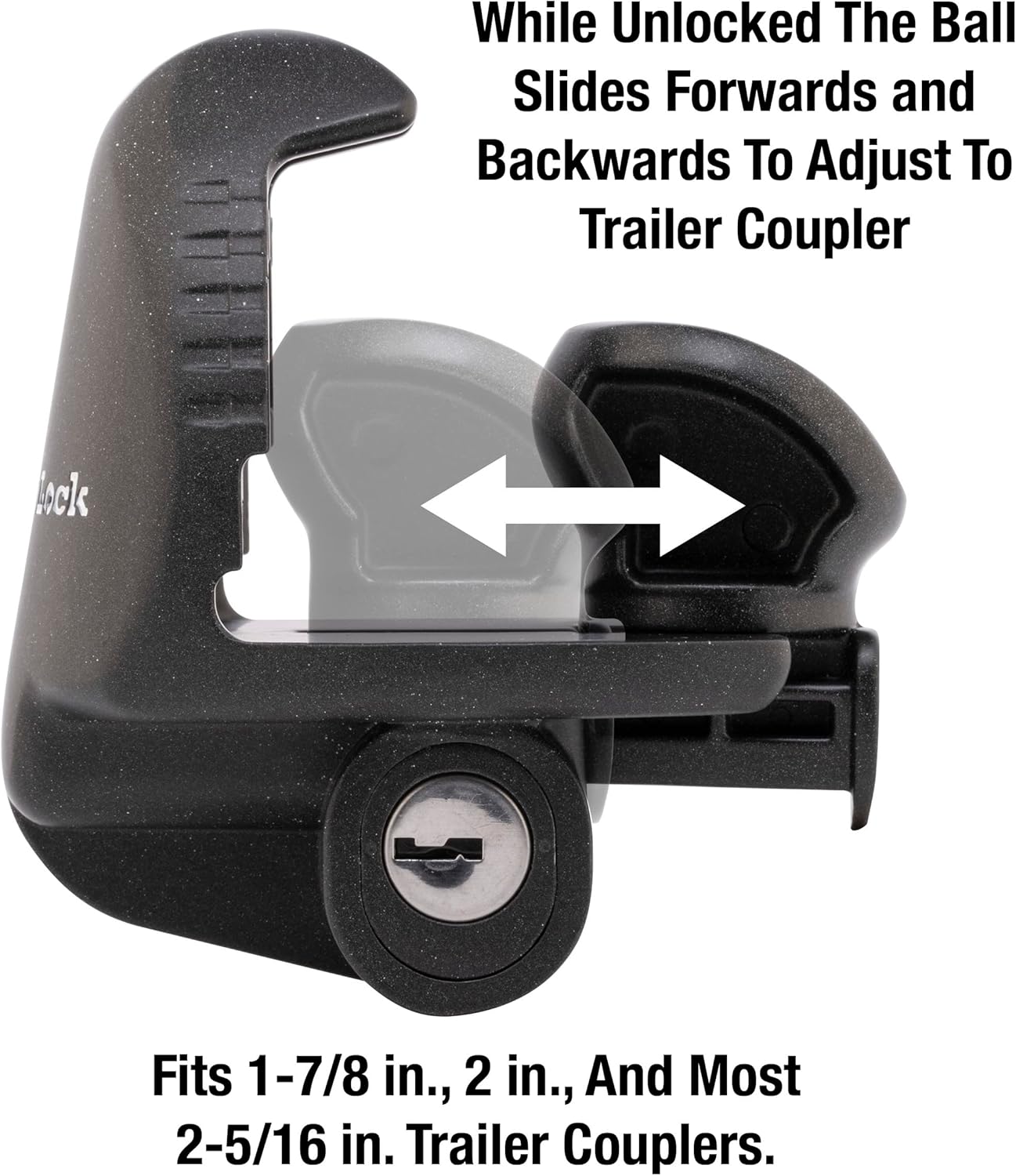 Master Lock Universal Trailer Coupler Lock – Black (379ATPY)