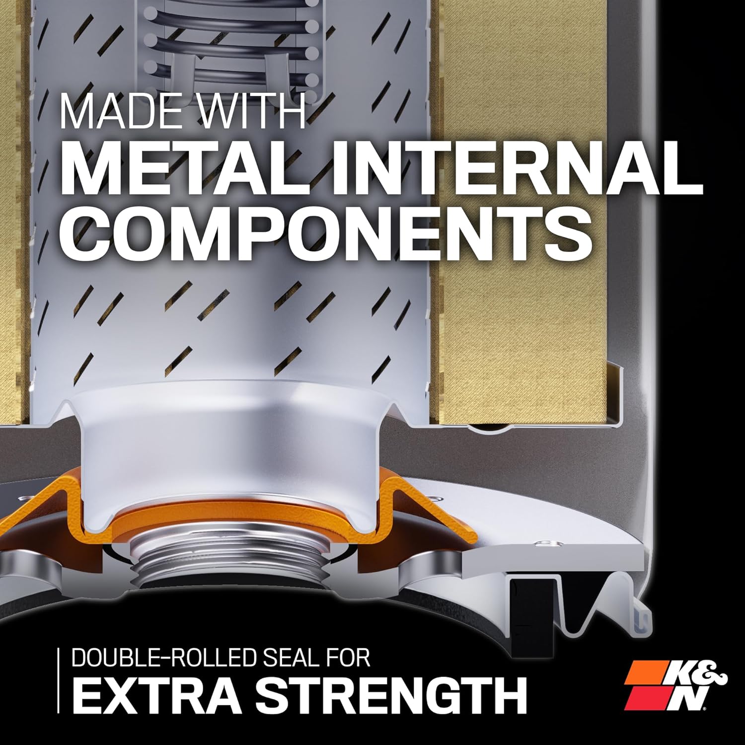 High-Performance Engine Oil Filter with Wrench-Off Nut