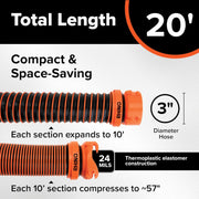 20-Foot Premium RV Sewer Hose Kit